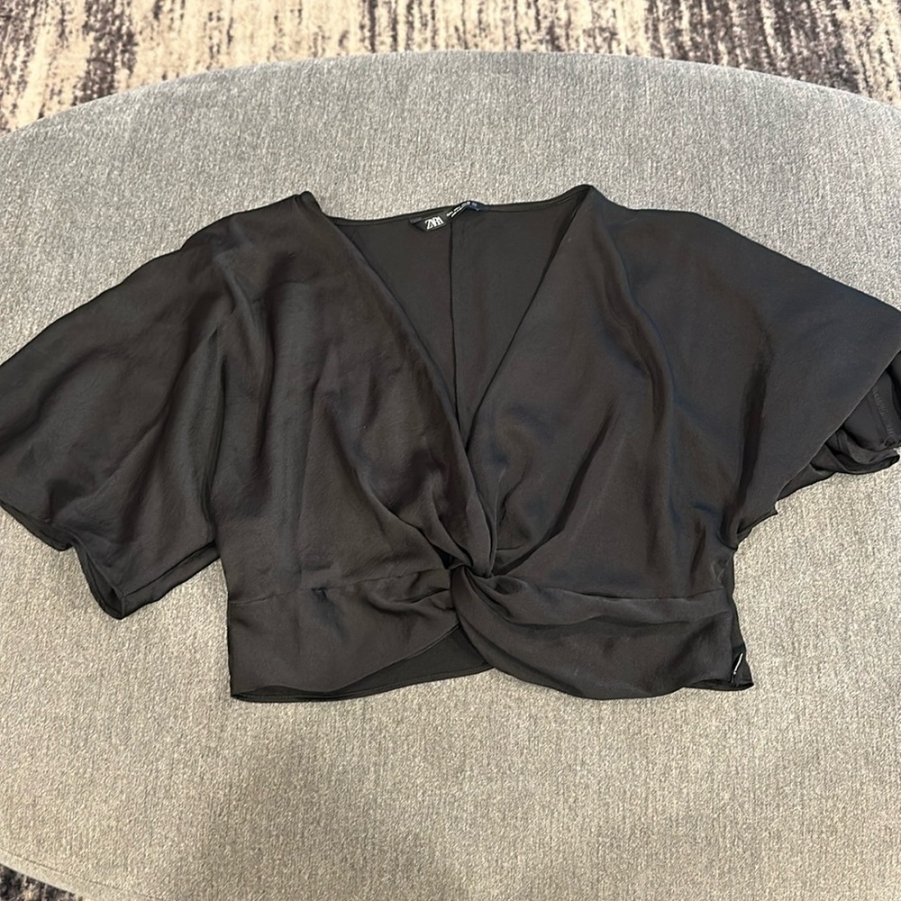 Zara cropped blouse